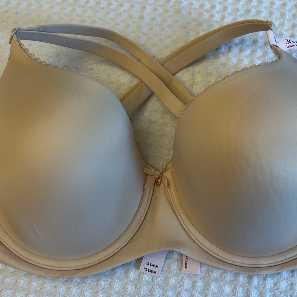 NEW! $50 VICTORIA’S SECRET 38DD(E) Lightly Lined Demi Bra BEIGE Padded Underwire - Picture 6 of 15